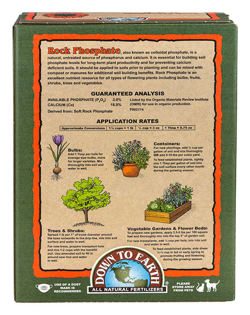 DTE Rock Phosphate 0-3-0 5LB