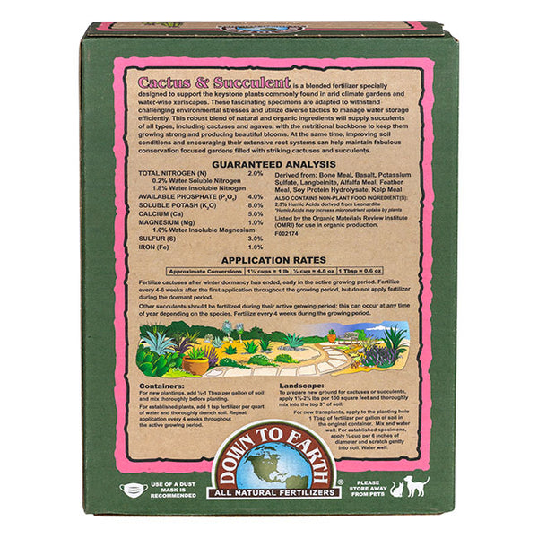 DTE Cactus & Succulent Mix 2-4-8 1LB