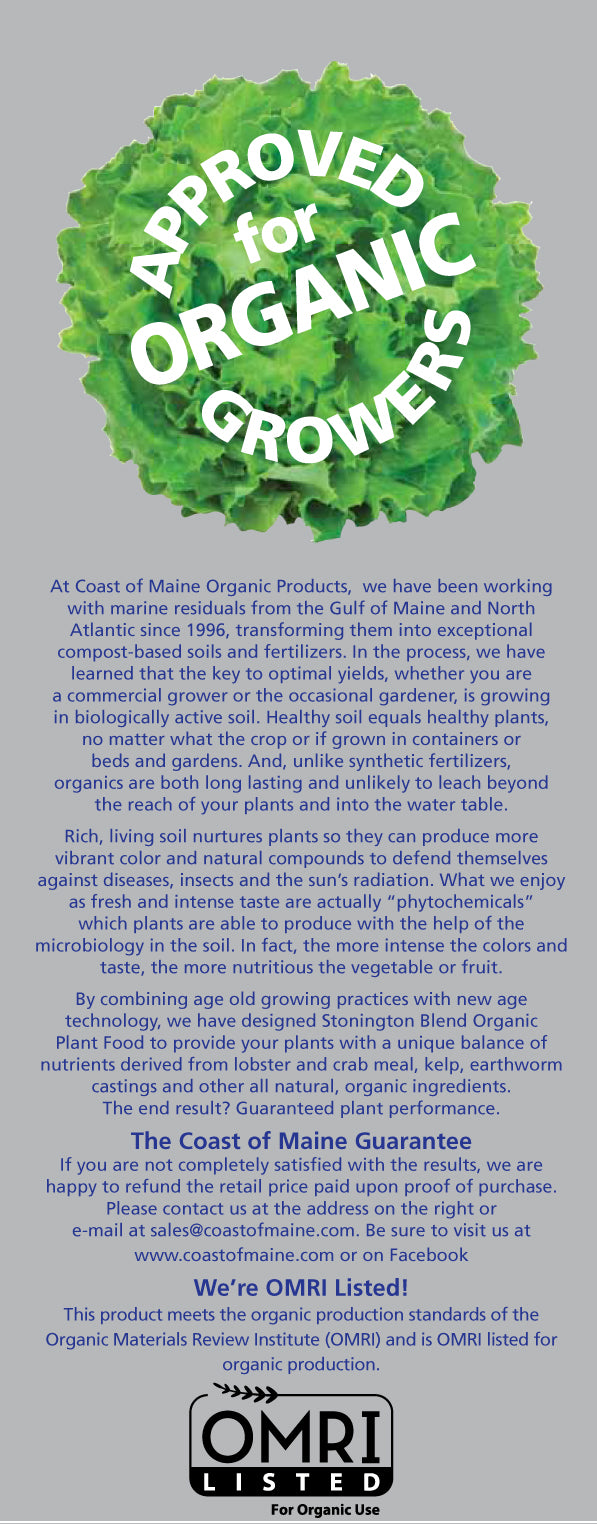 Coast of Maine Stonington Blend Organic Plant Food - 4lb