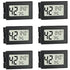 TASOGEN Mini Hygrometer Indoor Humidity Meter Hygrometer Thermometers 6 Pack