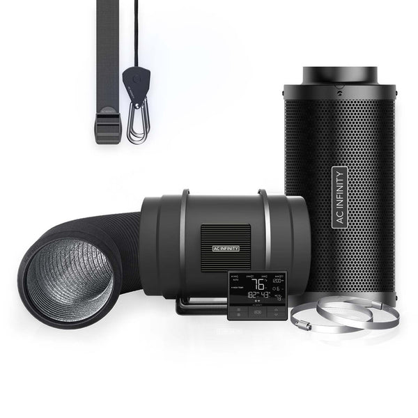 Air Filtration Kit PRO 8", Inline Fan with Smart Controller, Carbon Filter & Ducting Combo
