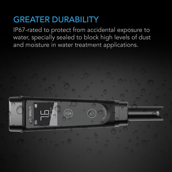 AC Infinity Hydroponic Meter PRO Kit, All-in-One pH Pen, Interchangeable Probe