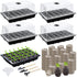 Starter Tray Kit Germination Starter Tray with Humidity Dome and Base With Peat Pellets