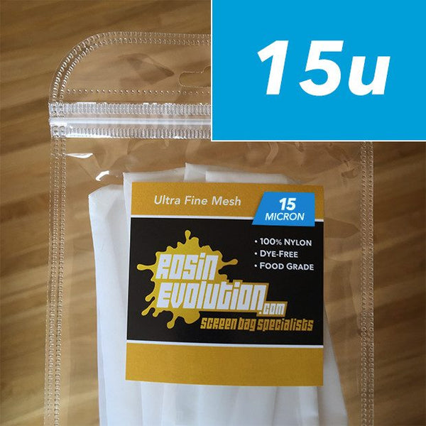 Rosin Evolution Press Bags – 15 micron (2.5″x4.5″)