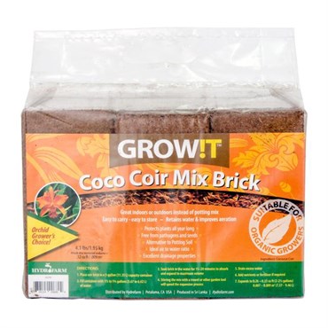 GROW!T® Coco Coir Mix Brick - 3pk