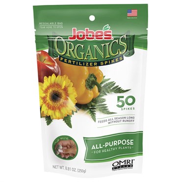 Jobe's Organics Fertilizer Spikes All-Purpose 50PK