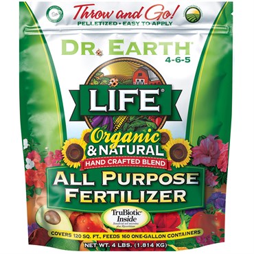 Dr. Earth® Life® All Purpose Fertilizer 4-6-5 - 4lb - Poly Bag