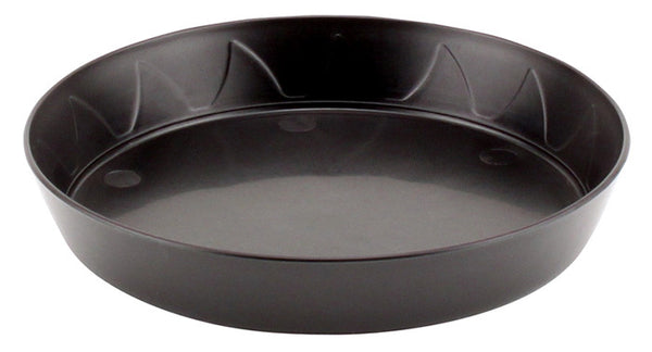 Gro Pro Heavy Duty Black Saucer - 6 in (100/Cs)