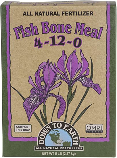 Down To Earth Fish Bone Meal 4-12-0 Fertilizer - 5 lb