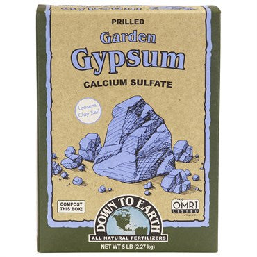 Down To Earth Garden Gypsum Calcium Sulphate Dihydrate - 5lb
