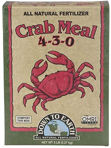 Down To Earth Crab Meal 4-3-0 Fertilizer- 5 lb