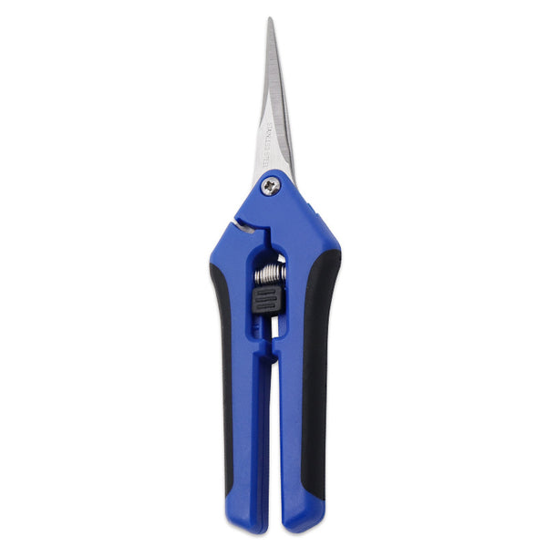 Stainless Steel Blue Elbow Straight Head Sharp Blade Fruits Planting Garden Hand Pruner Shear Scissors Trimming Pruning Shears