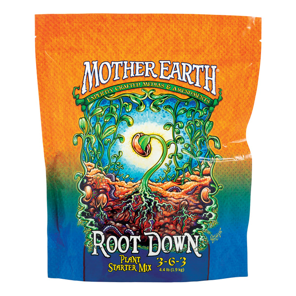 Mother Earth Root Down Plant Starter Mix 3-6-3 4. 4LB