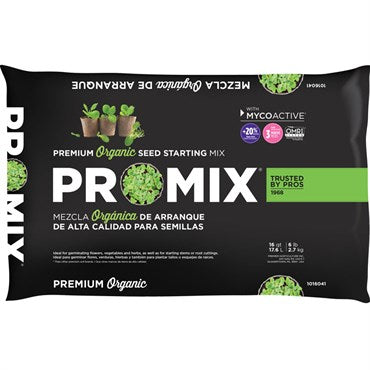 PRO-MIX® Organic Seed Starting Mix with MYCOACTIVE® - 16qt - Loose Fill - OMRI Listed®