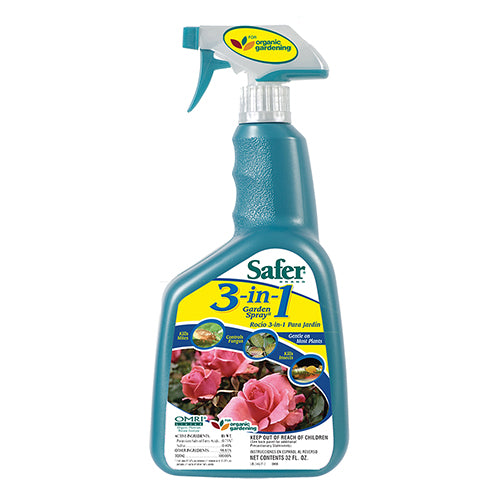Safer Brand 3-in-1 Garden Spray RTU, qt