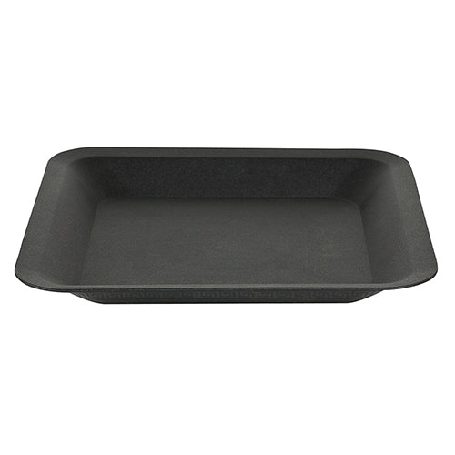 Square Saucer Black, 6