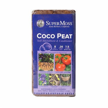 SuperMoss® Coco Peat - Natural - 8qt - Buffered