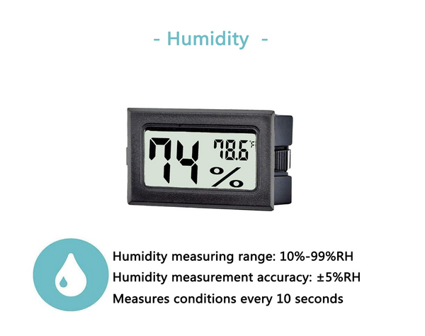 TASOGEN Mini Digital Thermometer Hygrometer