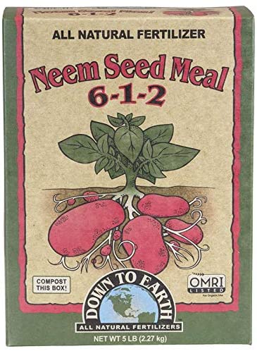 Down To Earth Neem Seed Meal 6-1-2 Fertilizer 5 lb