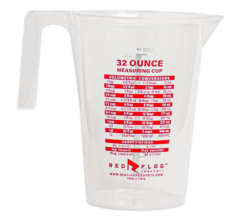 RedFlag Graduated Round Measuring Container - 1000 mL / 32 oz